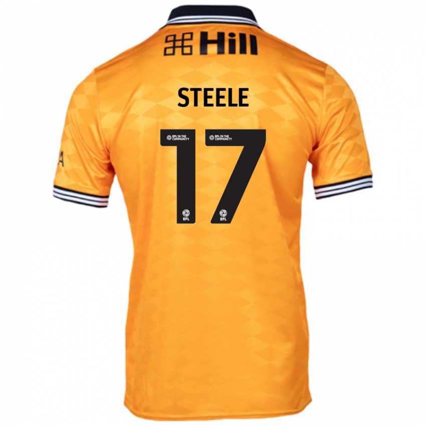 Kinderen Fran Steele #17 Oranje Thuisshirt Thuistenue 2024/25 T-Shirt