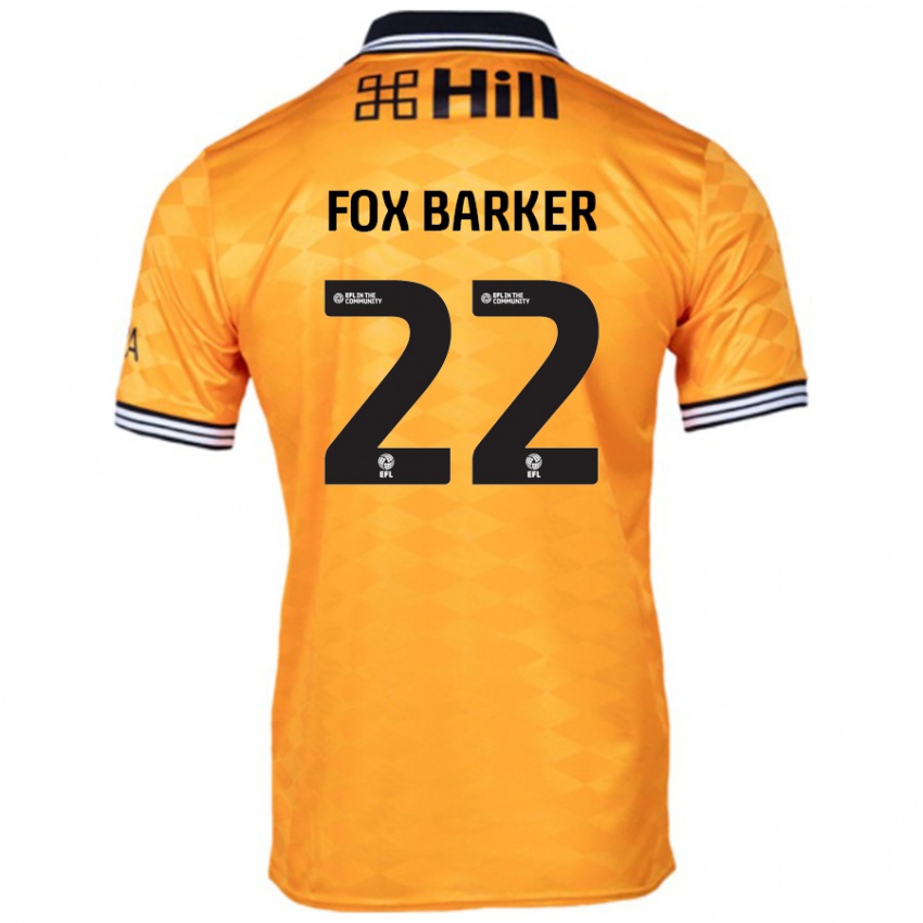 Kinderen Mistie Fox-Barker #22 Oranje Thuisshirt Thuistenue 2024/25 T-Shirt