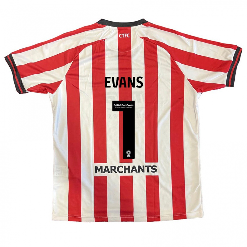 Kinderen Owen Evans #1 Rood Wit Thuisshirt Thuistenue 2024/25 T-Shirt