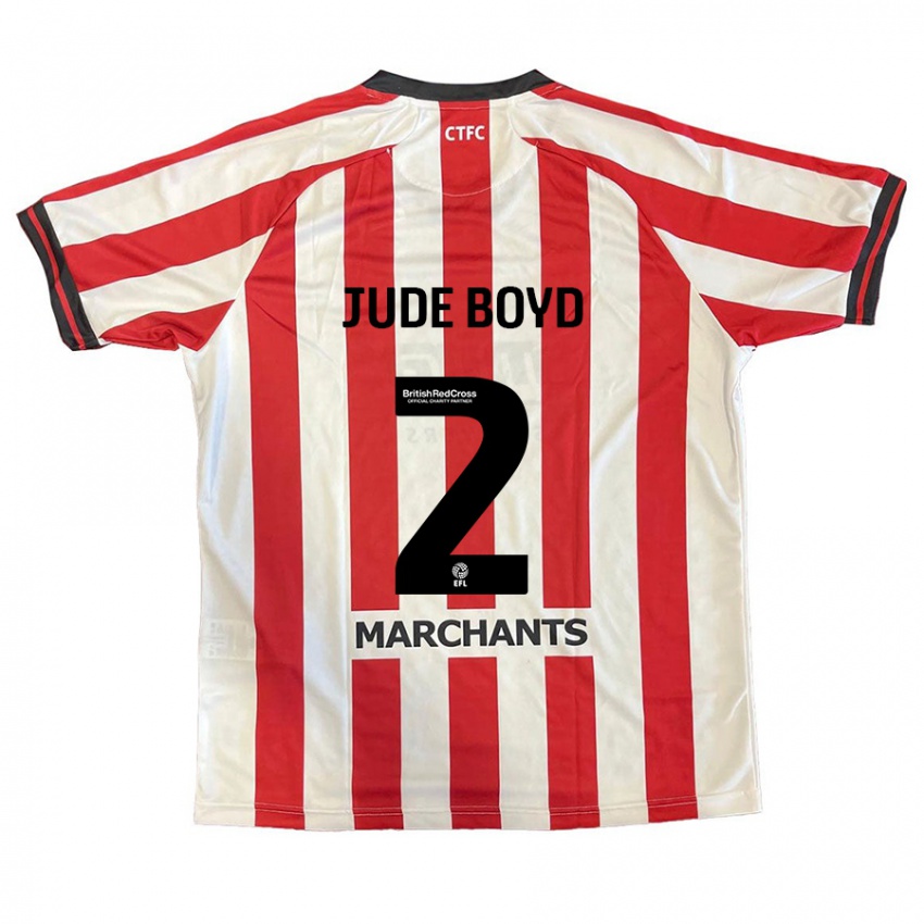 Kinderen Arkell Jude-Boyd #2 Rood Wit Thuisshirt Thuistenue 2024/25 T-Shirt