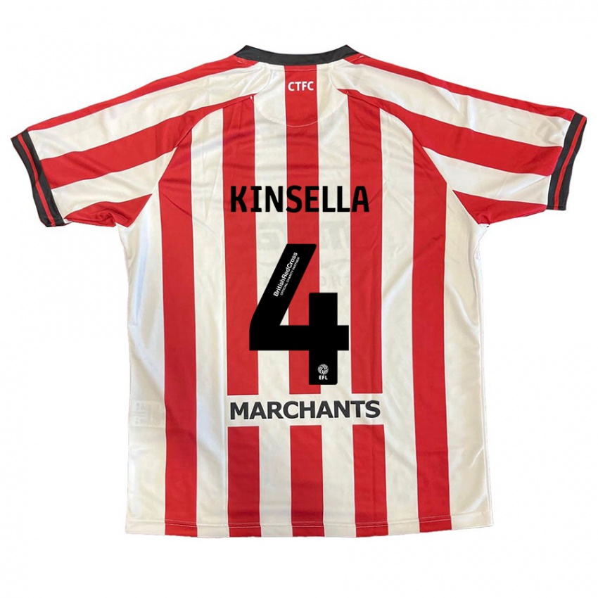 Kinderen Liam Kinsella #4 Rood Wit Thuisshirt Thuistenue 2024/25 T-Shirt