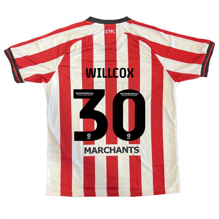 Kinderen Freddy Willcox #30 Rood Wit Thuisshirt Thuistenue 2024/25 T-Shirt