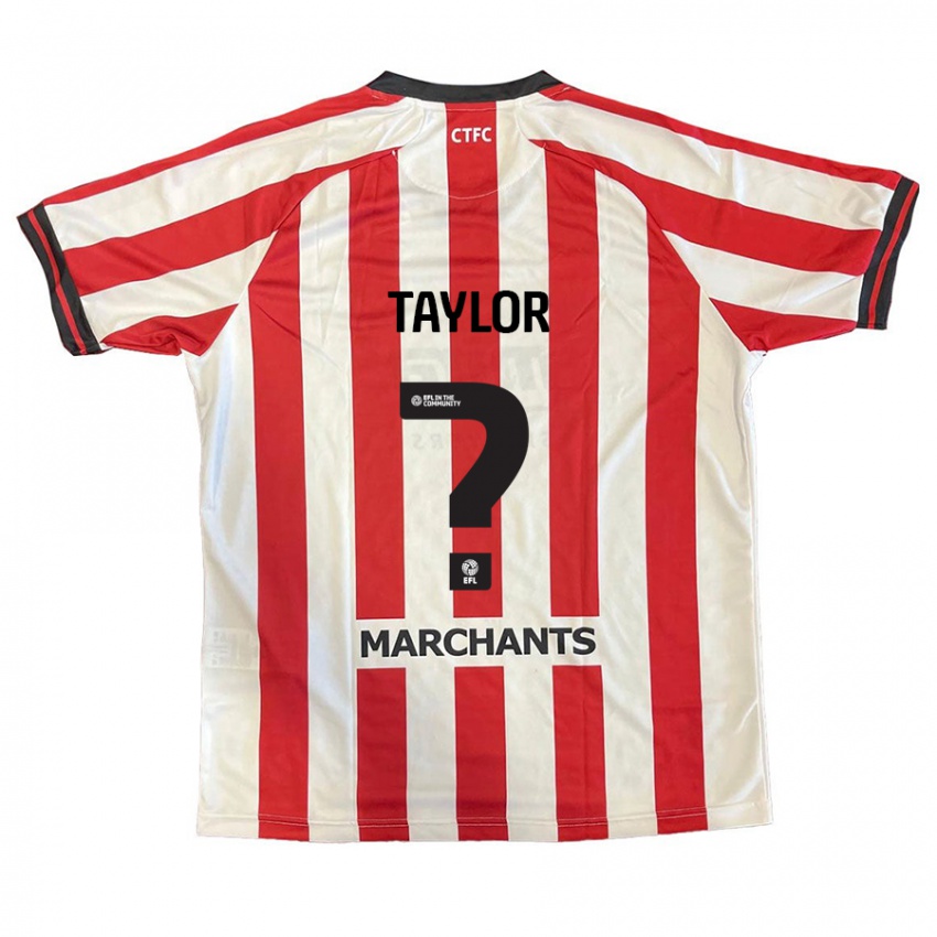 Kinderen Alfie Taylor #0 Rood Wit Thuisshirt Thuistenue 2024/25 T-Shirt