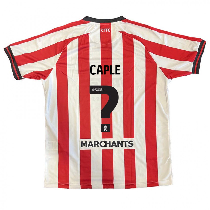 Kinderen Charlie Caple #0 Rood Wit Thuisshirt Thuistenue 2024/25 T-Shirt