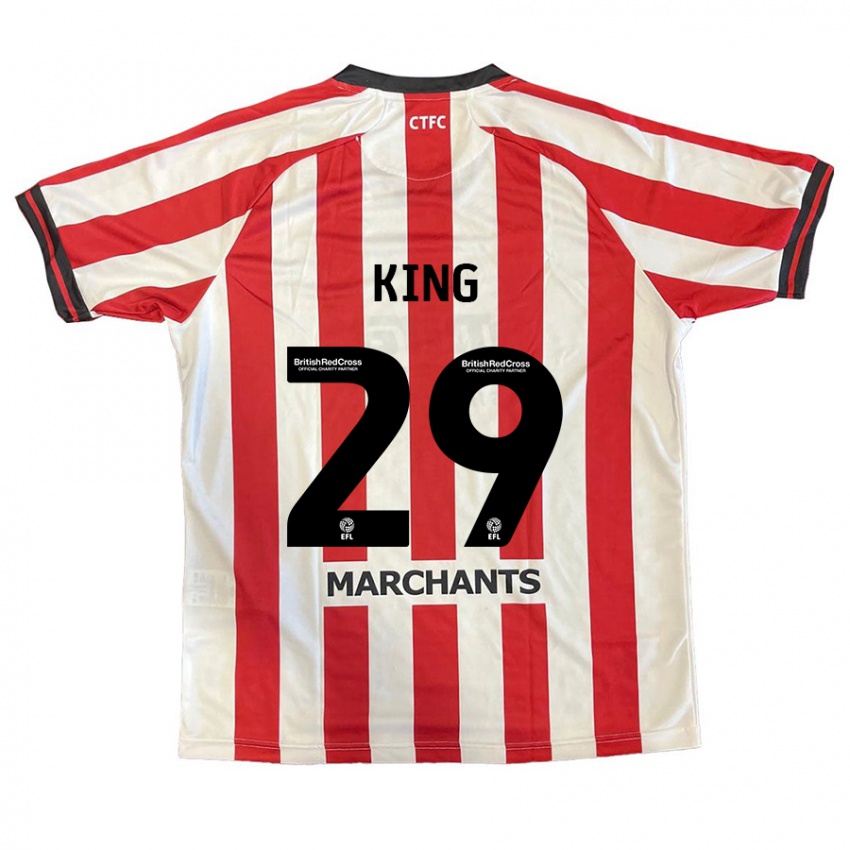 Kinderen Tom King #29 Rood Wit Thuisshirt Thuistenue 2024/25 T-Shirt