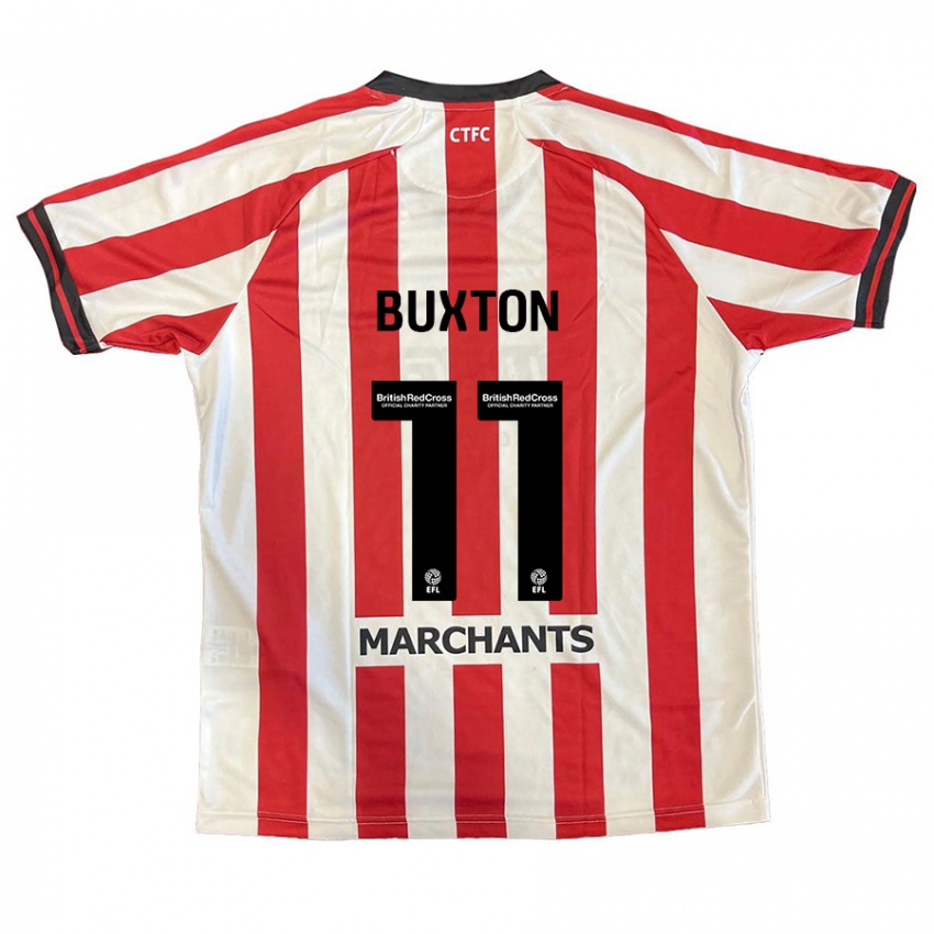 Kinderen Charlotte Buxton #11 Rood Wit Thuisshirt Thuistenue 2024/25 T-Shirt