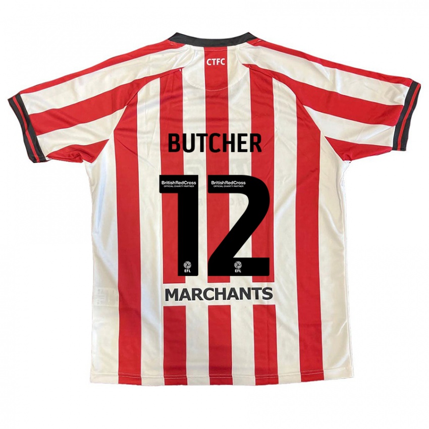 Kinderen Henna Butcher #12 Rood Wit Thuisshirt Thuistenue 2024/25 T-Shirt