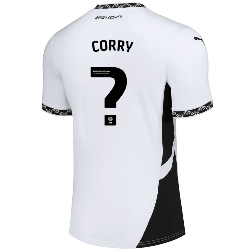 Kinderen Sean Corry #0 Wit Zwart Thuisshirt Thuistenue 2024/25 T-Shirt