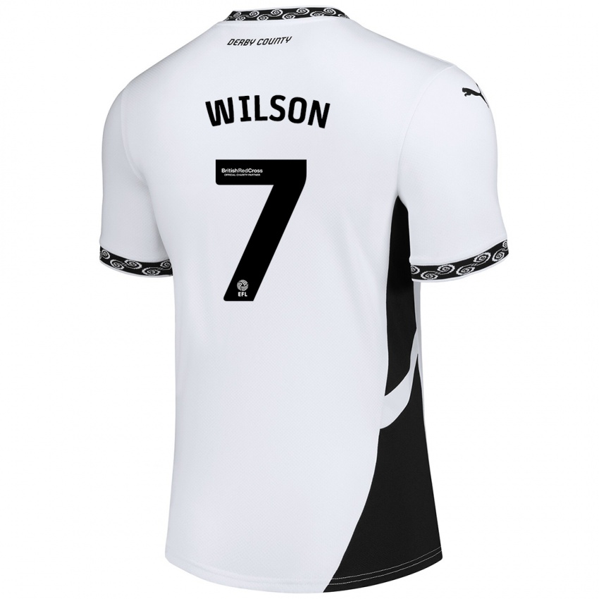 Kinderen Emelia Wilson #7 Wit Zwart Thuisshirt Thuistenue 2024/25 T-Shirt