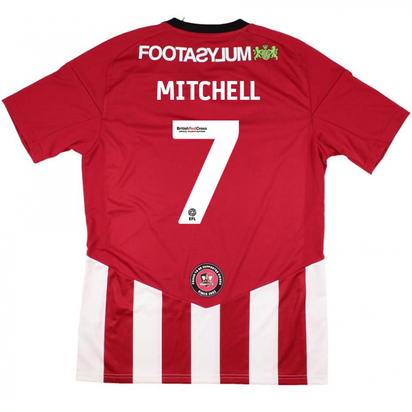 Kinderen Demetri Mitchell #7 Rood Wit Thuisshirt Thuistenue 2024/25 T-Shirt