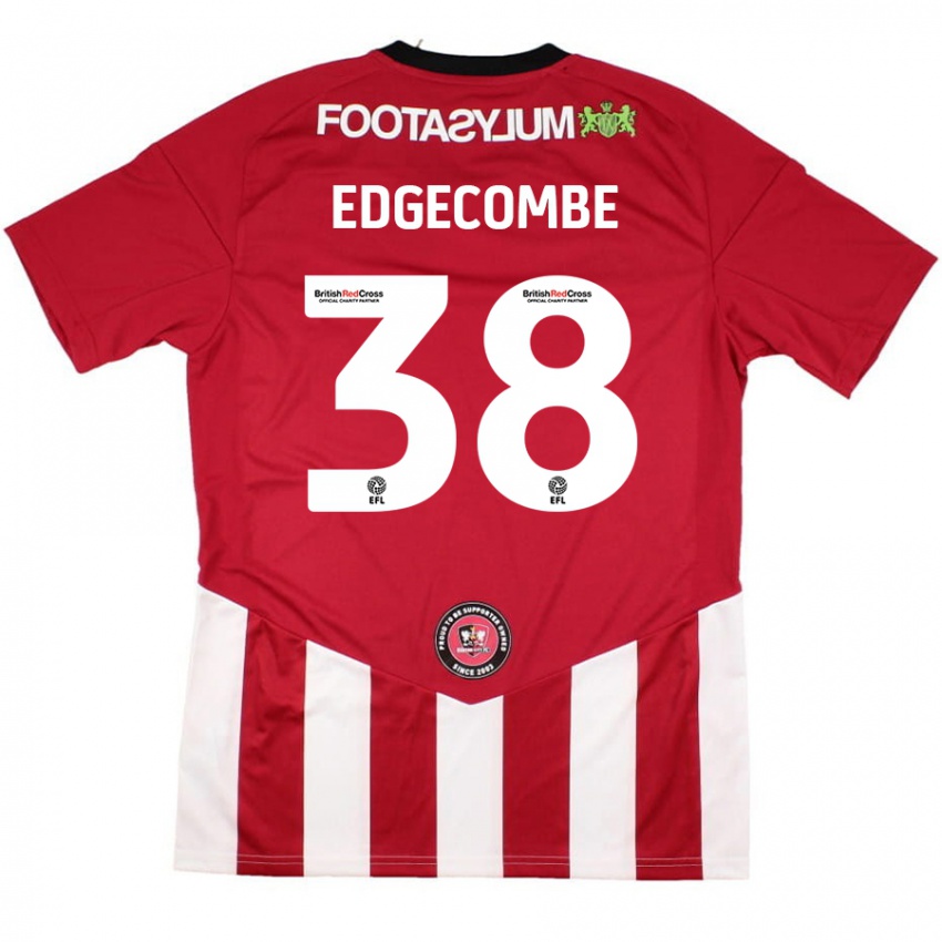 Kinderen Max Edgecombe #38 Rood Wit Thuisshirt Thuistenue 2024/25 T-Shirt