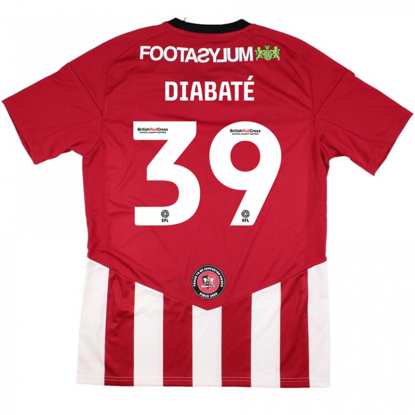 Kinderen Cheick Diabaté #39 Rood Wit Thuisshirt Thuistenue 2024/25 T-Shirt