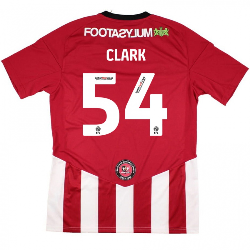 Kinderen Max Clark #54 Rood Wit Thuisshirt Thuistenue 2024/25 T-Shirt