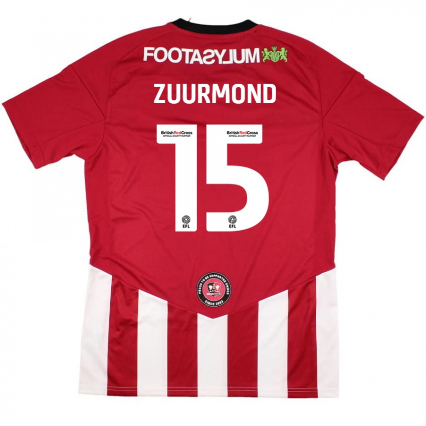 Kinderen Ishbel Zuurmond #15 Rood Wit Thuisshirt Thuistenue 2024/25 T-Shirt