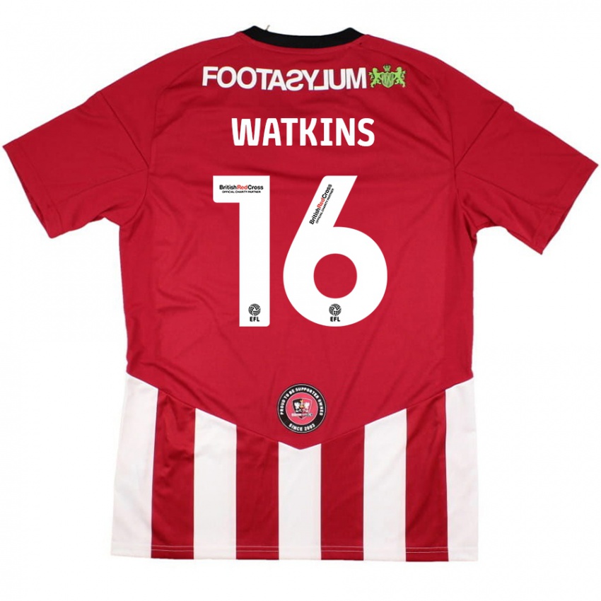 Kinderen Zoe Watkins #16 Rood Wit Thuisshirt Thuistenue 2024/25 T-Shirt