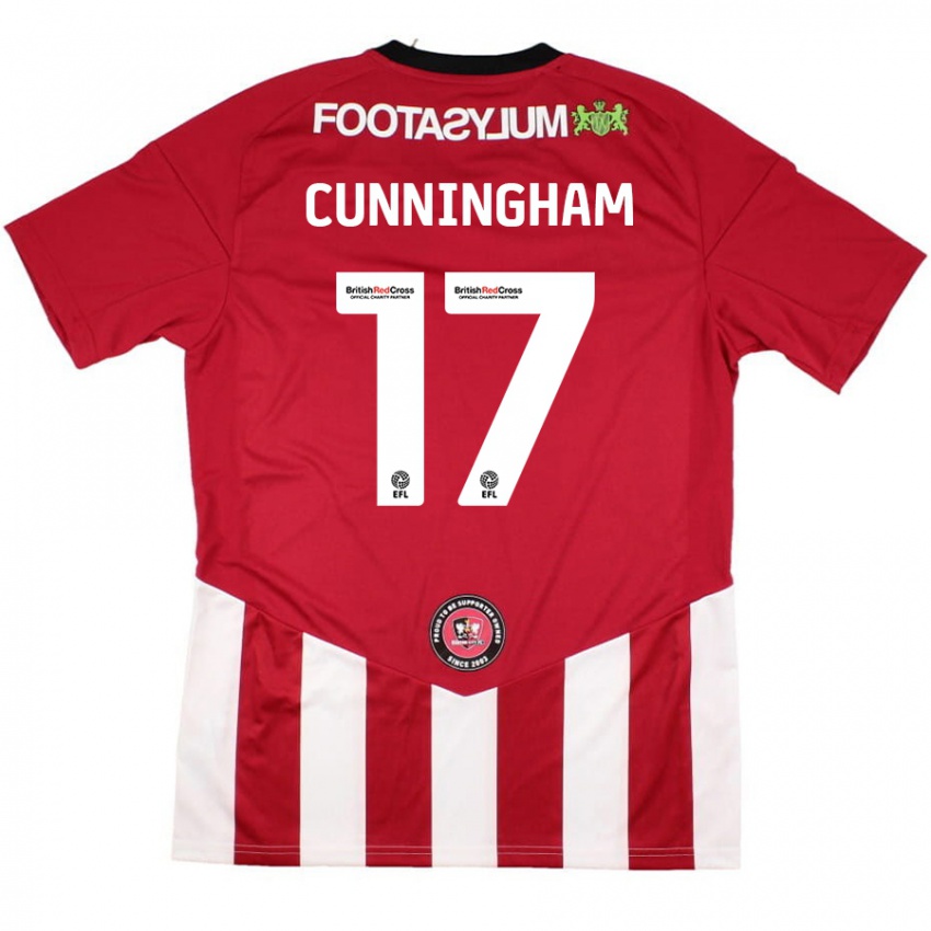 Kinderen Zoe Cunningham #17 Rood Wit Thuisshirt Thuistenue 2024/25 T-Shirt