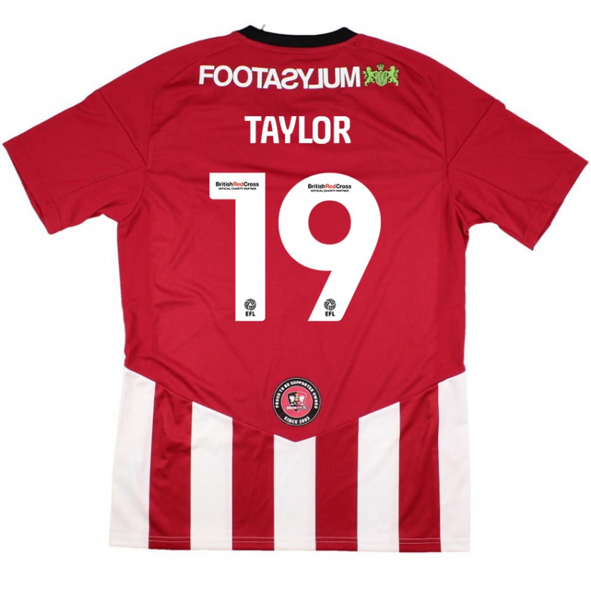 Kinderen Mollie Taylor #19 Rood Wit Thuisshirt Thuistenue 2024/25 T-Shirt