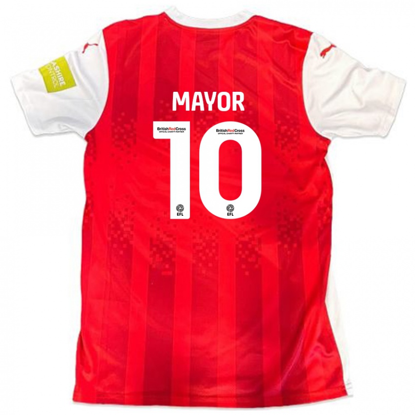 Kinderen Danny Mayor #10 Rood Wit Thuisshirt Thuistenue 2024/25 T-Shirt