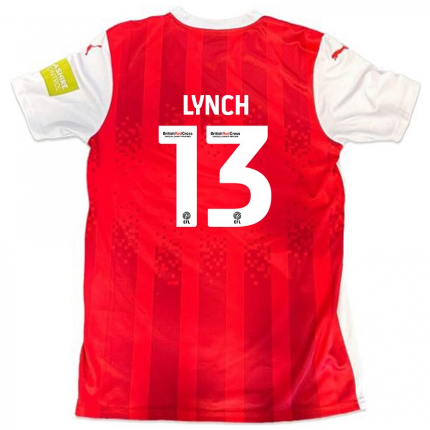 Kinderen Jay Lynch #13 Rood Wit Thuisshirt Thuistenue 2024/25 T-Shirt