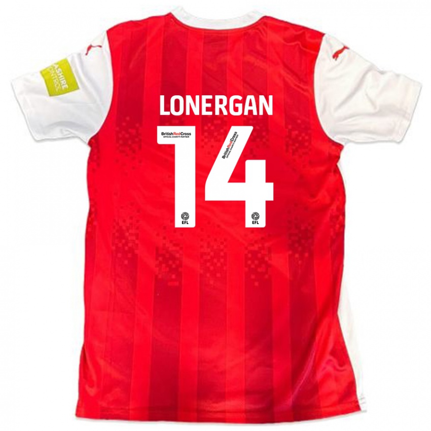 Kinderen Tommy Lonergan #14 Rood Wit Thuisshirt Thuistenue 2024/25 T-Shirt