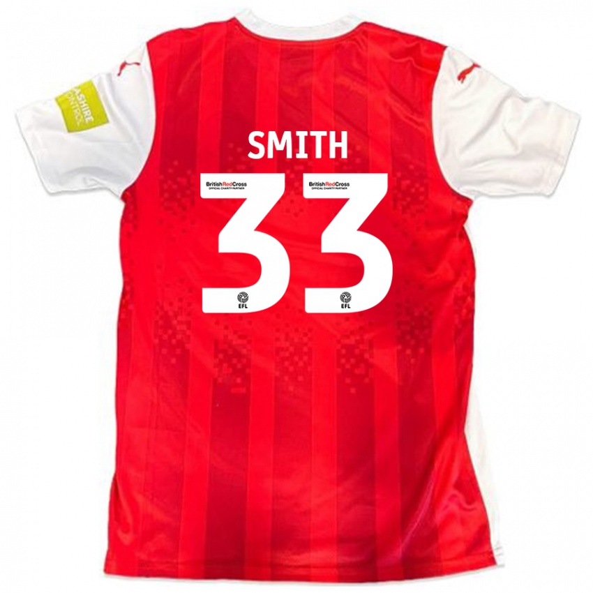 Kinderen Pele Smith #33 Rood Wit Thuisshirt Thuistenue 2024/25 T-Shirt