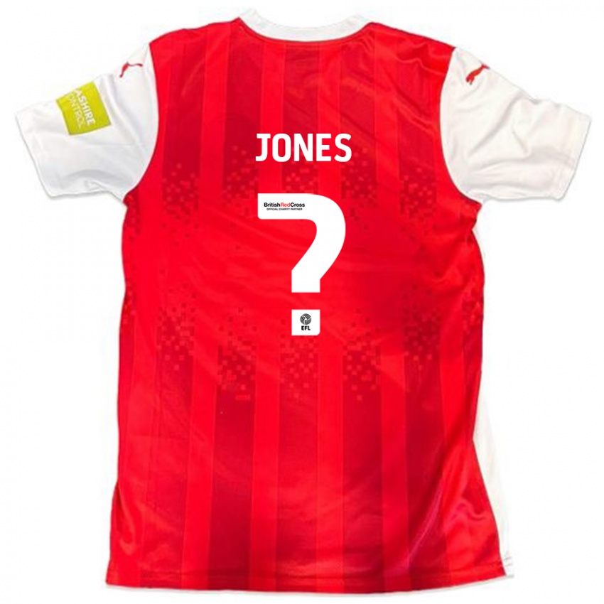 Kinderen Billy Jones #0 Rood Wit Thuisshirt Thuistenue 2024/25 T-Shirt