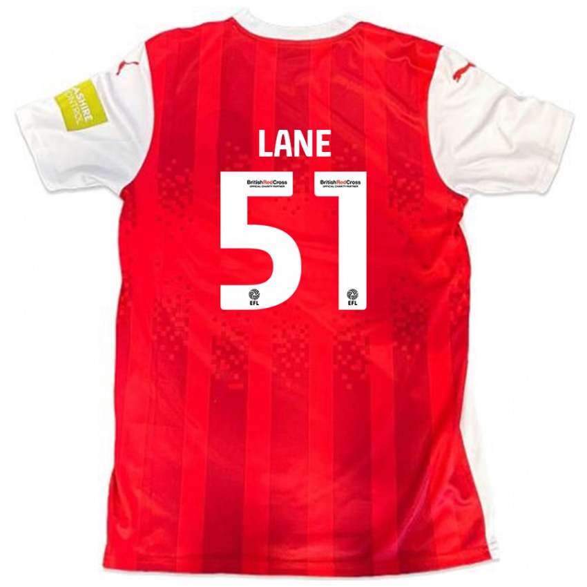 Kinderen Mikey Lane #51 Rood Wit Thuisshirt Thuistenue 2024/25 T-Shirt