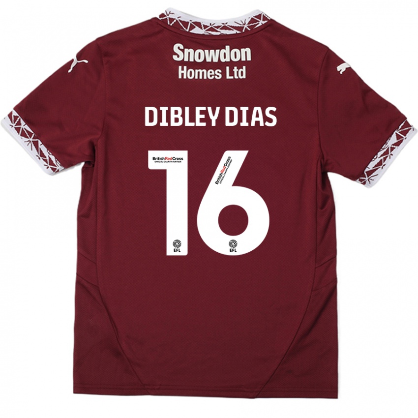 Kinderen Matt Dibley-Dias #16 Bordeauxrood Thuisshirt Thuistenue 2024/25 T-Shirt