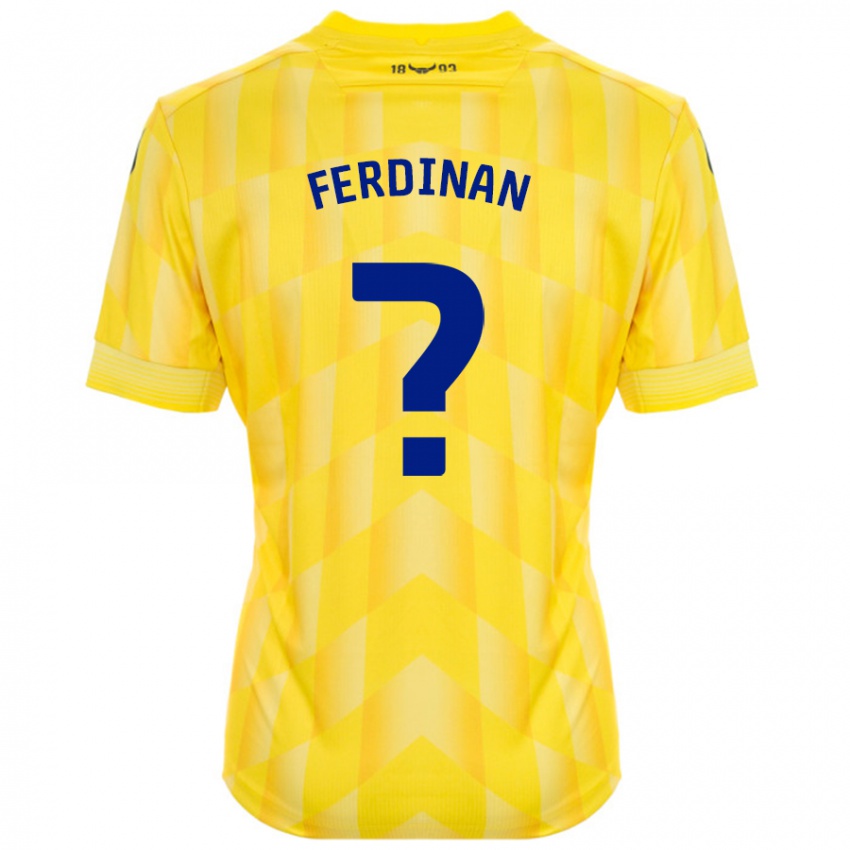 Kinderen Marselino Ferdinan #0 Geel Thuisshirt Thuistenue 2024/25 T-Shirt