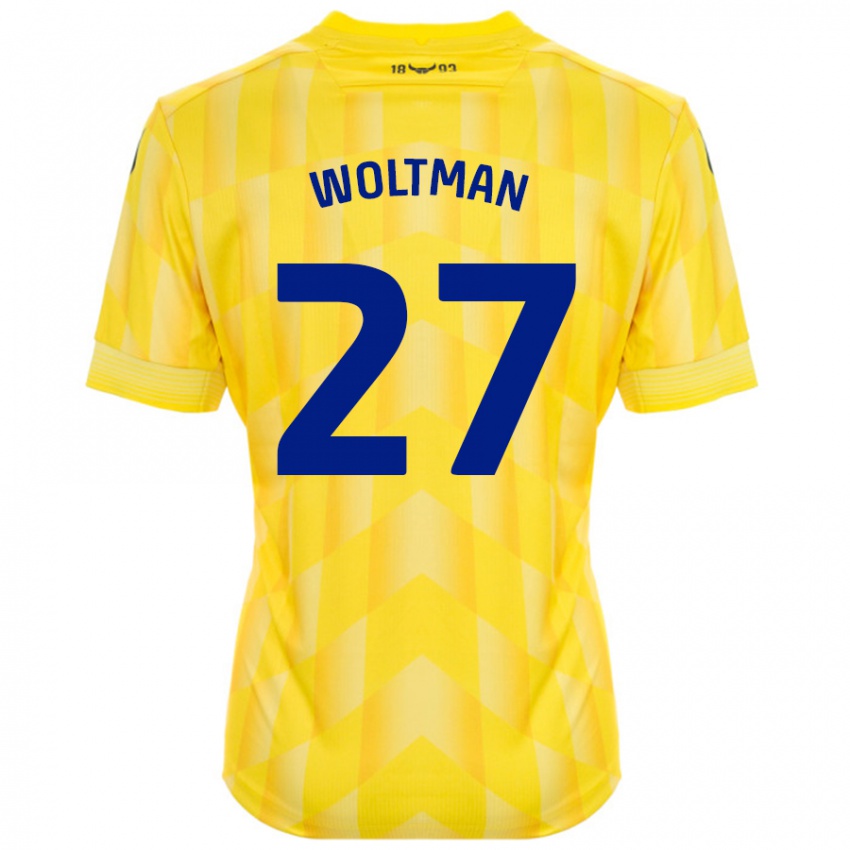 Kinderen Max Woltman #27 Geel Thuisshirt Thuistenue 2024/25 T-Shirt