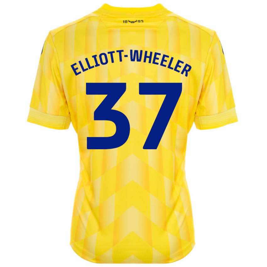 Kinderen Aidan Elliott-Wheeler #37 Geel Thuisshirt Thuistenue 2024/25 T-Shirt