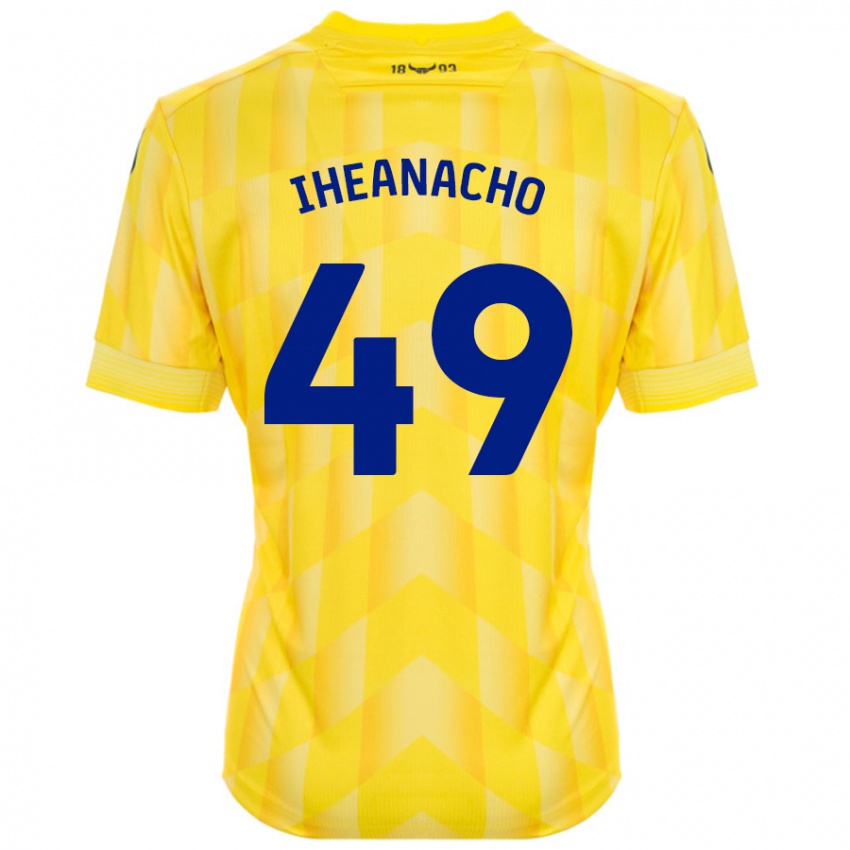 Kinderen Josh Iheanacho #49 Geel Thuisshirt Thuistenue 2024/25 T-Shirt