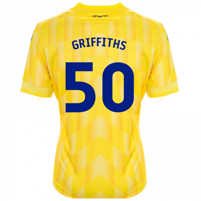 Kinderen Louis Griffiths #50 Geel Thuisshirt Thuistenue 2024/25 T-Shirt