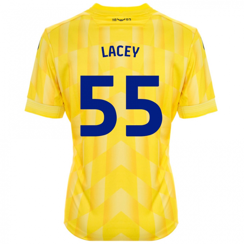 Kinderen Aaron Lacey #55 Geel Thuisshirt Thuistenue 2024/25 T-Shirt