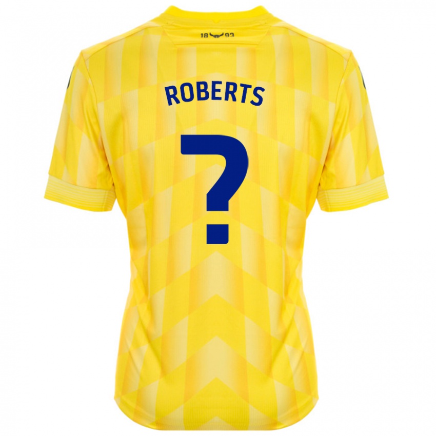 Kinderen Amber Roberts #0 Geel Thuisshirt Thuistenue 2024/25 T-Shirt