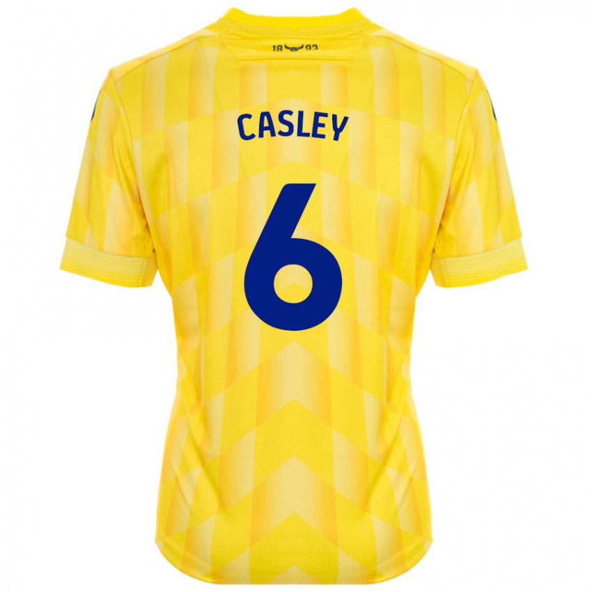 Kinderen Riva Casley #6 Geel Thuisshirt Thuistenue 2024/25 T-Shirt