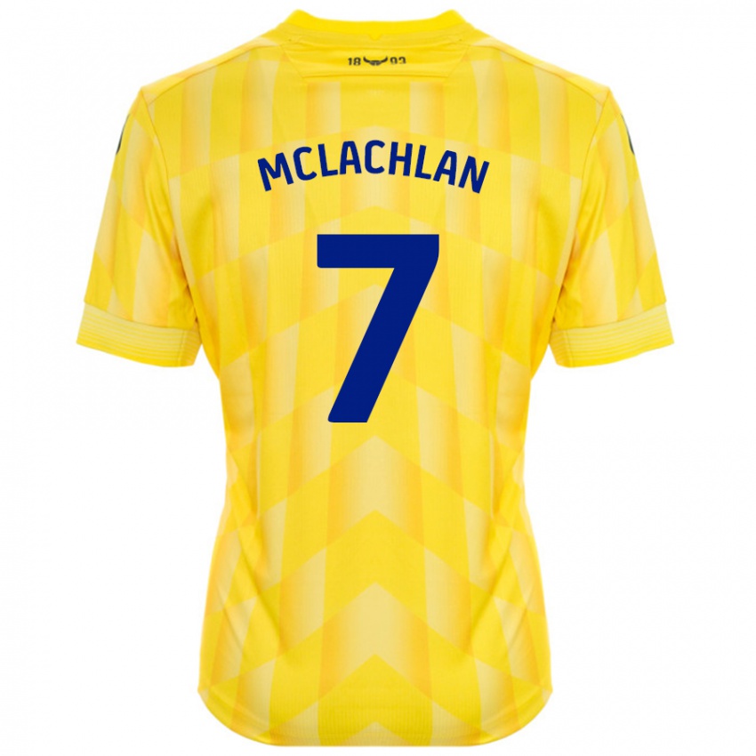 Kinderen Daisy Mclachlan #7 Geel Thuisshirt Thuistenue 2024/25 T-Shirt