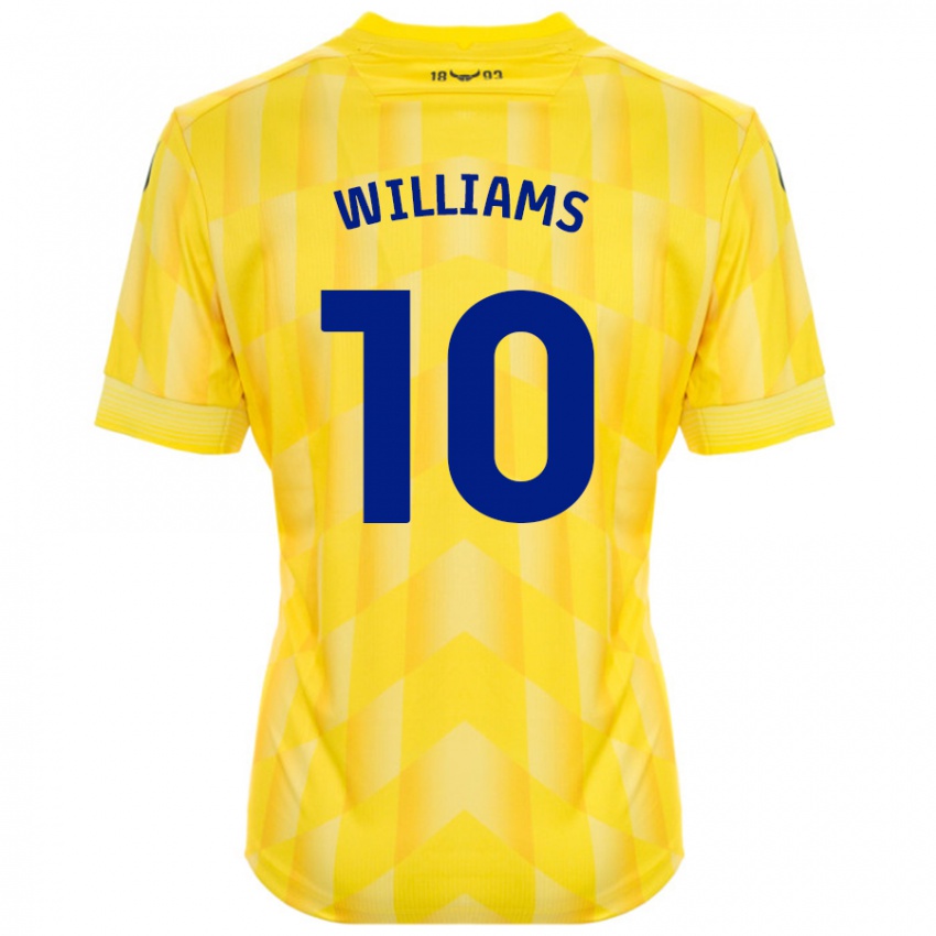 Kinderen Cheryl Williams #10 Geel Thuisshirt Thuistenue 2024/25 T-Shirt