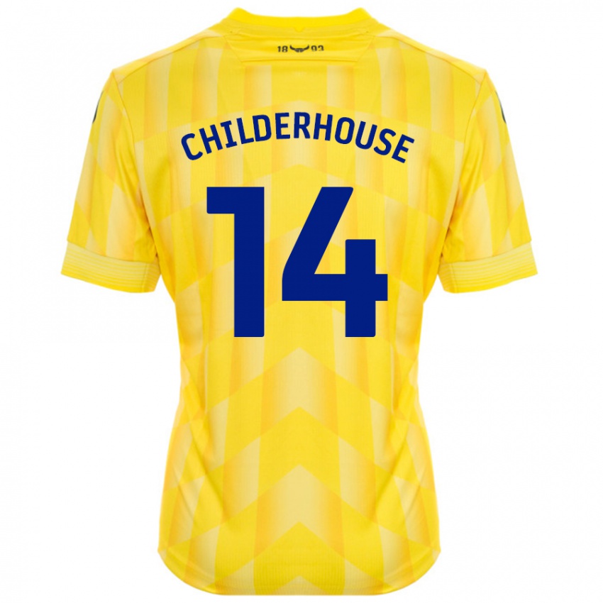 Kinderen Molly Childerhouse #14 Geel Thuisshirt Thuistenue 2024/25 T-Shirt