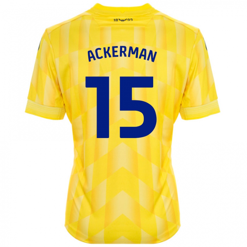 Kinderen Daisy Ackerman #15 Geel Thuisshirt Thuistenue 2024/25 T-Shirt