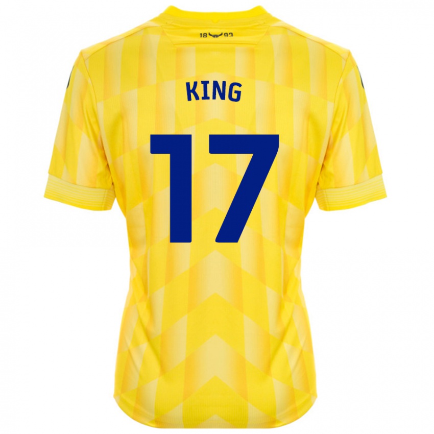 Kinderen Sarah King #17 Geel Thuisshirt Thuistenue 2024/25 T-Shirt