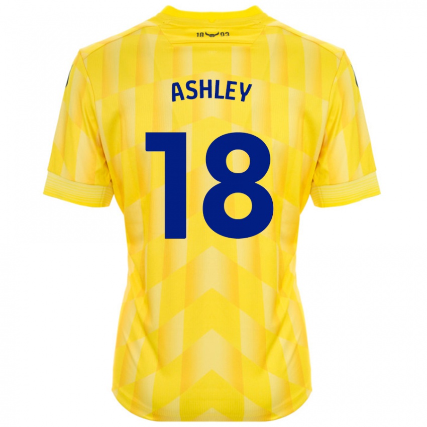 Kinderen Alex Ashley #18 Geel Thuisshirt Thuistenue 2024/25 T-Shirt