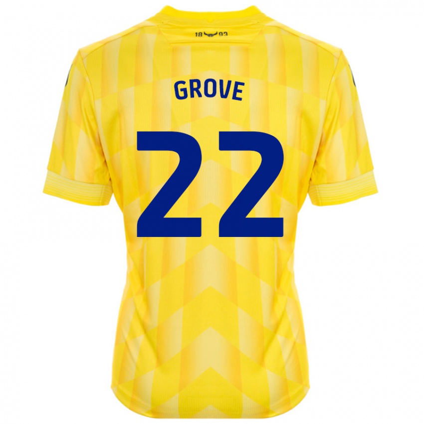 Kinderen Jade Grove #22 Geel Thuisshirt Thuistenue 2024/25 T-Shirt