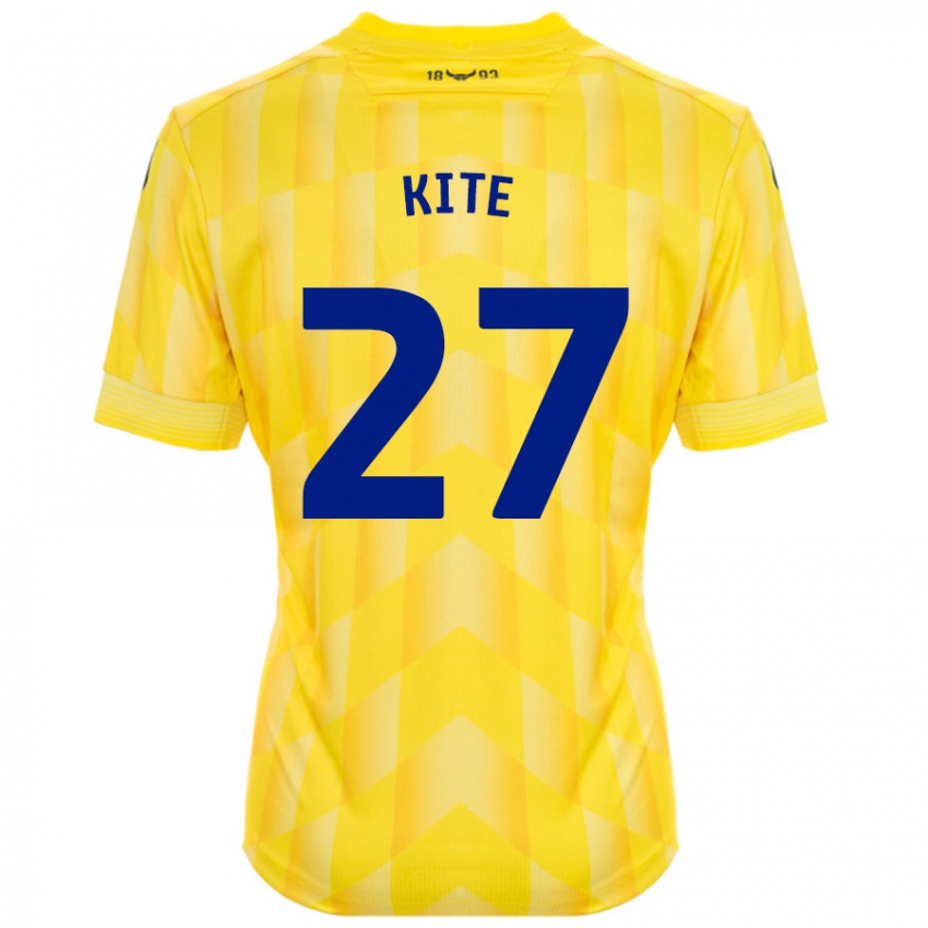 Kinderen Rose Kite #27 Geel Thuisshirt Thuistenue 2024/25 T-Shirt