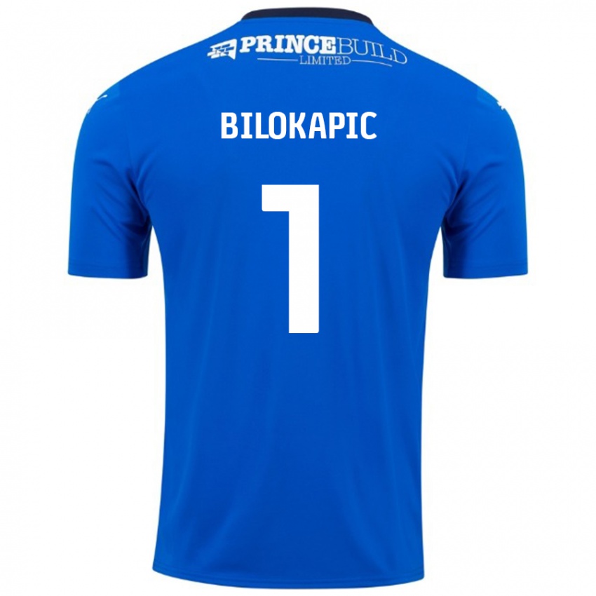 Kinderen Nicholas Bilokapic #1 Blauw Wit Thuisshirt Thuistenue 2024/25 T-Shirt