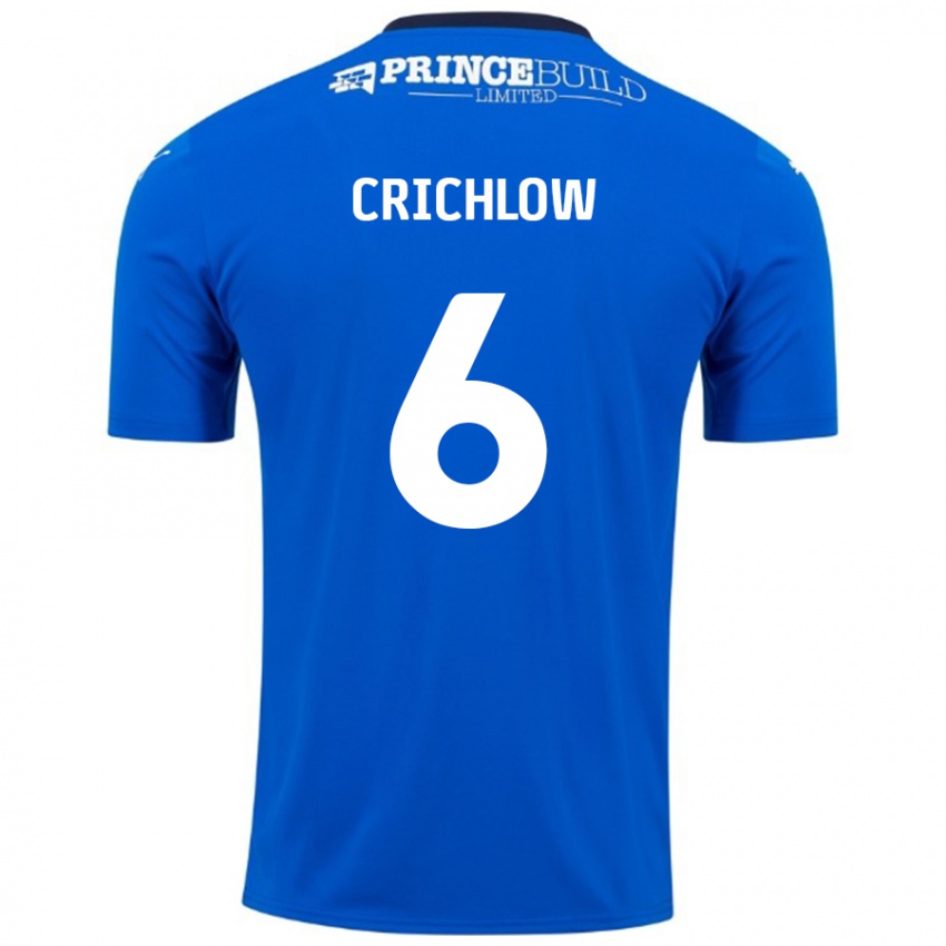 Kinderen Romoney Crichlow #6 Blauw Wit Thuisshirt Thuistenue 2024/25 T-Shirt