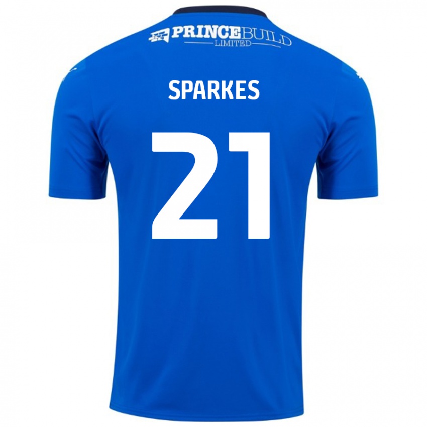 Kinderen Jack Sparkes #21 Blauw Wit Thuisshirt Thuistenue 2024/25 T-Shirt