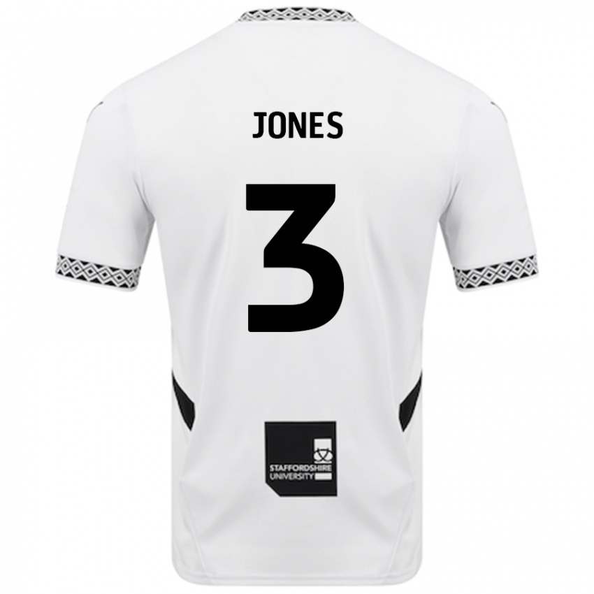 Kinderen Dan Jones #3 Wit Thuisshirt Thuistenue 2024/25 T-Shirt