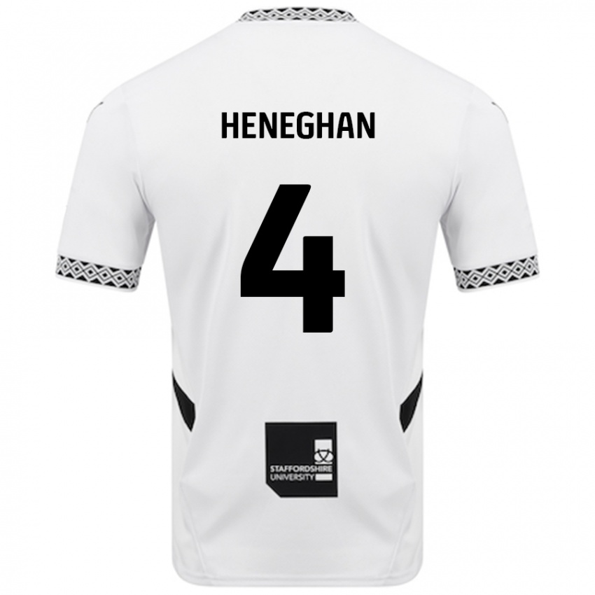 Kinderen Ben Heneghan #4 Wit Thuisshirt Thuistenue 2024/25 T-Shirt