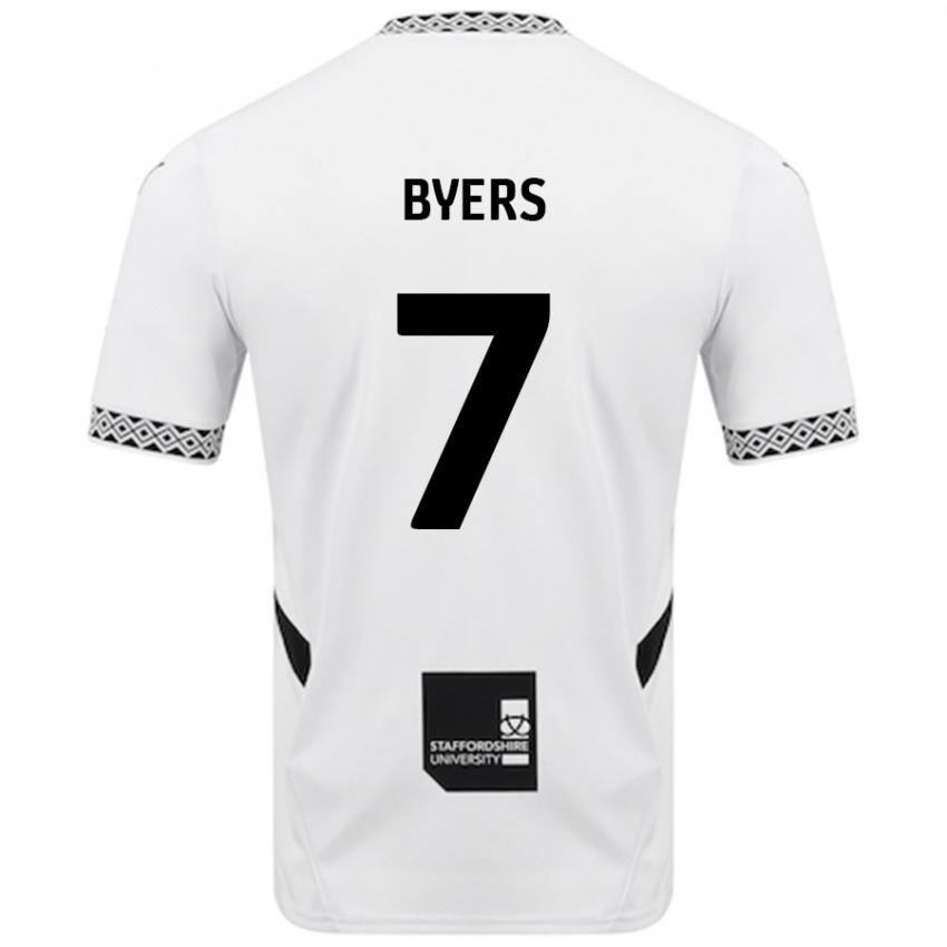 Kinderen George Byers #7 Wit Thuisshirt Thuistenue 2024/25 T-Shirt